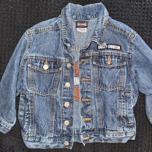 Harley-Davidson Kids Light Blue Denim Jacket with Patch
